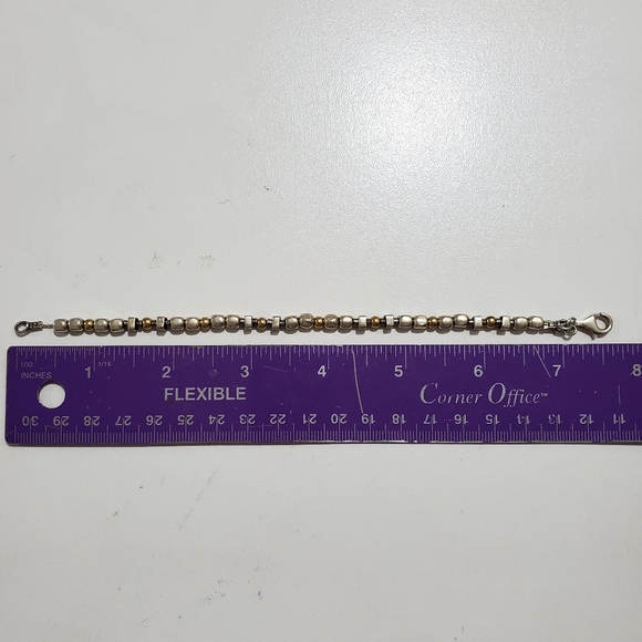 Silpada Sterling Silver GF Nugget Bead Bracelet - Picture 4 of 4